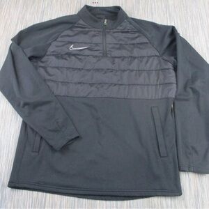 Nike Jacket Medium Academy Drill Top Black Pullover 1/4 Zip Dri-Fit Padded